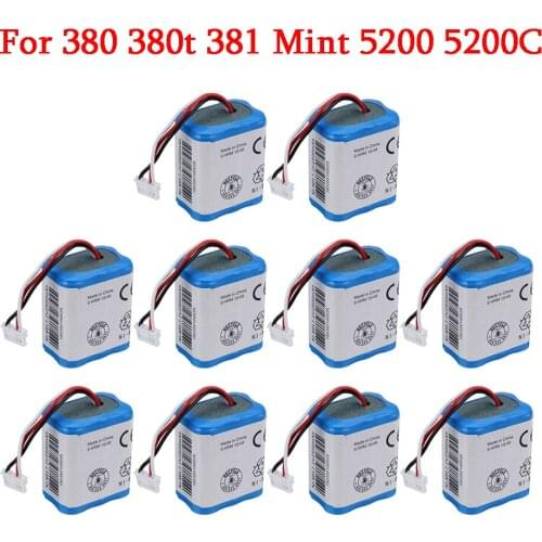 1/2/3/5/10Pcs Upgrade 2.5Ah 7.2V 2500mAh Battery for iRobot Roomba Braava 380 380T Mint 5200c AA Ni-MH 7.2v Rechargeable battery
