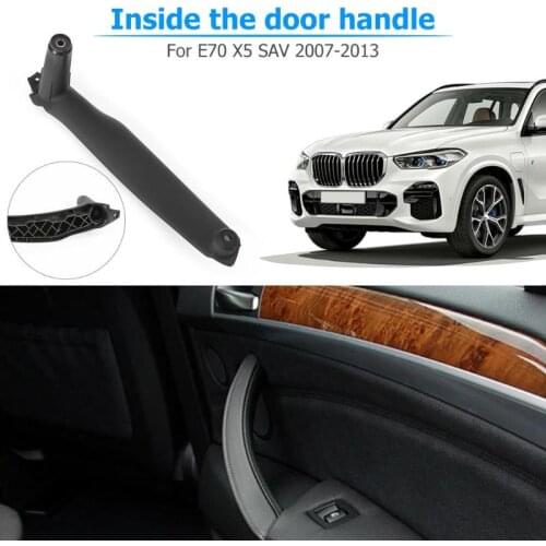 1Pcs Car Left Side Inner Door Panel Handle Pull Trim Cover For BMW E70 X5 E71 E72 X6 SAV