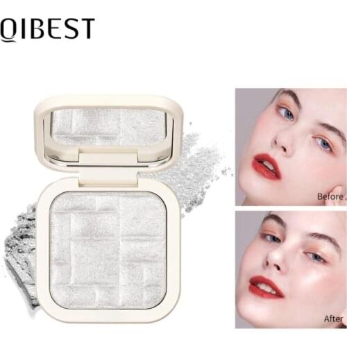 1PC Natural Highlighter Makeup Brightening Mashed Potato Pressed Powder Concealer Diamond Sparkling Highlighter Bronzers TSLM2
