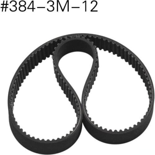 4pcs New Replacement 384mm Length Drive Belt HTD 384-3M-12 Escooter Electric Scooter 128 Teeth 12mm Width Electric Scooter Belt