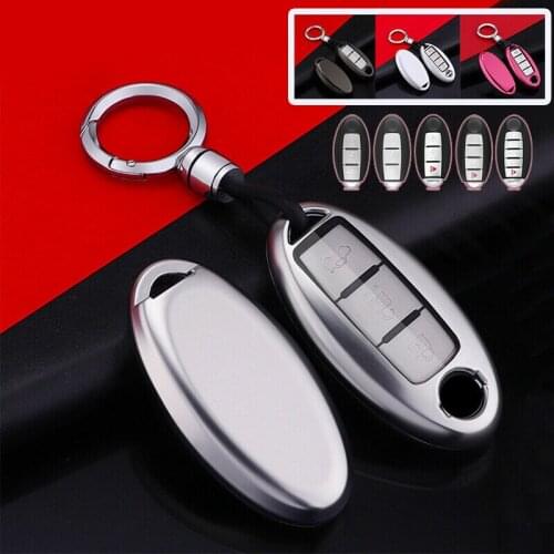 1Pcs PC Car Smart Key Fob Case Cover Holder Skin Shell For Nissan Altima Rogue X-Trail Infiniti QX60 Q50 Styling Accessories