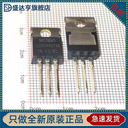 10Pcs/Lot 30CTQ045 MARKING:30CTQ045 TO-220-3 SCHOTTKY DIODE 30A 45V