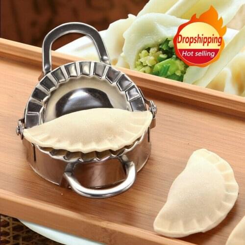 2pcs/set Stainless Steel Dumpling Mould Lazy Must-Ravioli Making Mold Mould Baking Accessories Home Kitchen Dumpling Maker 2020