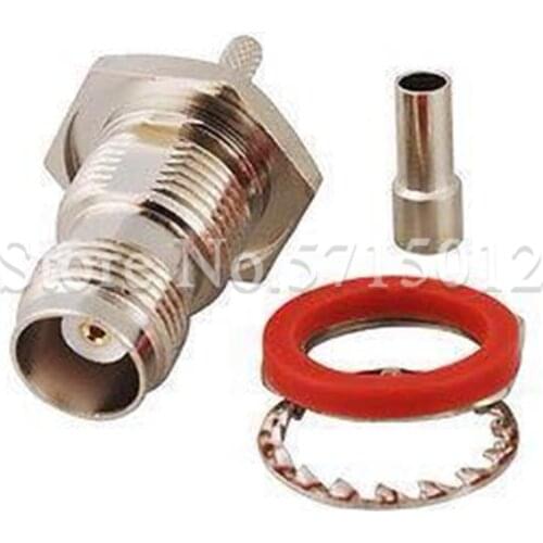 2Pcs TNC-KY1.5 TNC Big Hexagonal Famale Head Plug Socket RF Connector For Connect RG316 RG174 Cable