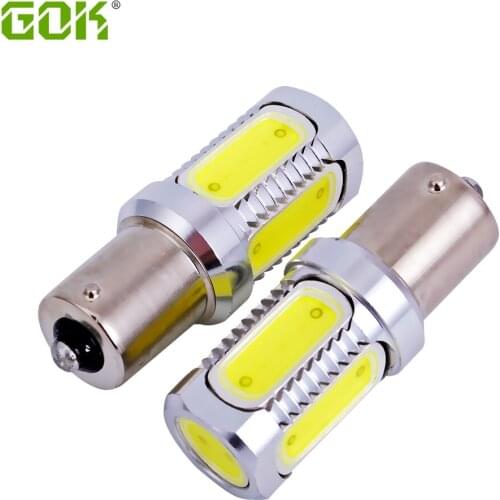 2 x 1156 led 7.5w BA15S LED Bulbs Auto Fog Tail Turn led S25 P21W Light R5W Lamp parking Reserve Lights car light source