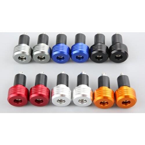 7/8" Motorcycle 22MM Handlebar Grips Handle Bar Cap End Plugs For Kawasaki NINJA 300 250R ZX636R ZX6RR 400R Yamaha MT 07 MT 09