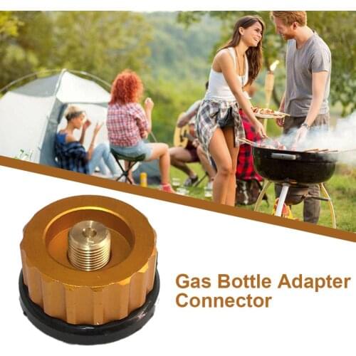 Gas Stove Gas Cartridge Head Conversion Adapter Nozzle Bottle Type Inlet Screw Type Adapter For Outdoor Camping Picnic Stove