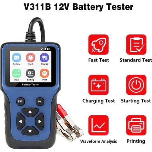 12V Car Charging Circuit Load Test Analyzer Tools Auto Diagnostic Tool Car Battery Charger Tester Analyzer