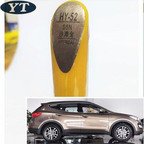 Car scratch repair pen, auto paint pen GOLD color for Hyundai IX35 IX25 Elantra Accent I30 Verna Tucson Sonata Santafe