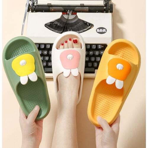 Ladies Indoor Bathroom Slippers Summer Swimming Pool Gym EVA Soft Shoes Leisure Men Anti-slip Thick Platform Sandals