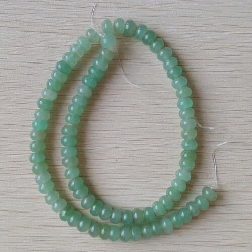2015 Fashion top quality green aventurine Abacus charm beads For jewelry bracelet making 78pcs/lot wholesale free shipping