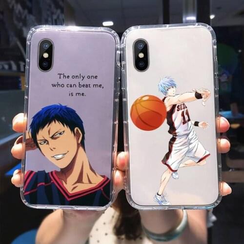 Kuroko No Basket Anime Phone Case for Iphone 12 Mini 11 Pro Max XS XR X 8 7 6 6S Plus SE2020 Clear Soft Shockproof Cover Coque