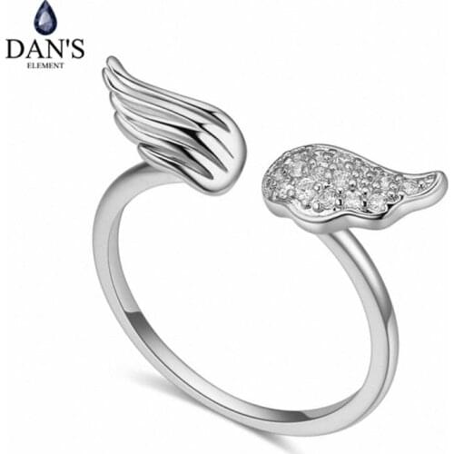 DANS Element Brand Real AAA Zirconia Micro Inlays Rose Gold Color Ring Party For Women Valentine Gift 129807