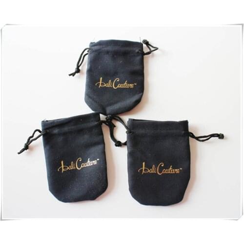 Customized curved Velvet bag Logo velvet Gift Bags velvet jewellry drawing Pouch