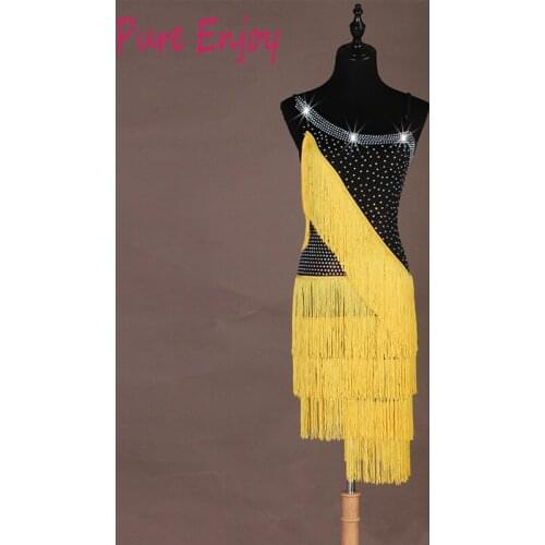 Fringe Latin Dress for girls competition ballroom women performance dance children chacha dresses ladies tango latin Dress