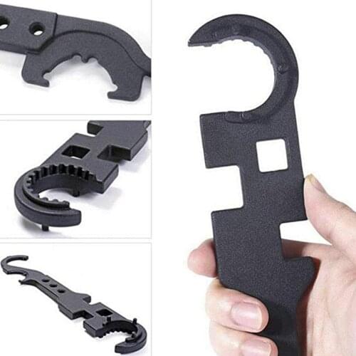 AR15 / M4 Wrench Field Multi-function Wrench Steel Outdoor Heavy Duty Multi Combo Purpose All Steel Metal Wrench Camping Tools