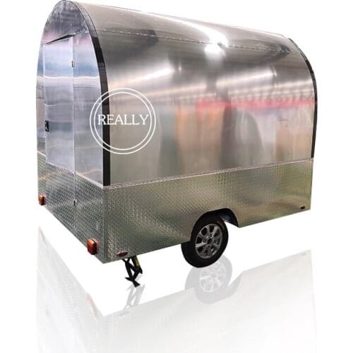 Mobile food cart trucks snack food cart can be customized color food trailer