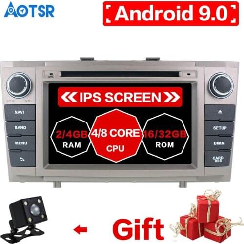 Android 9.0 4+64G Car DVD Stereo Multimedia Headunit For Toyota T27 Avensis 2009-2014 Auto PC Radio GPS Navigation Video Audio