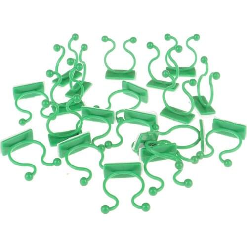 50pcs Invisible Wall Rattan Clamp Clip Invisible Wall Vine Climbing Sticky Hook Fixed Clip Bracket Garden Plant Stent Supports