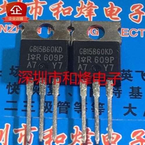 Original 5pcs/ GB15B60KD IRGB15B60KDPBF TO-220 600V 15A