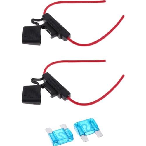 Great Performance 2Pcs 10 AWG Scosche ATC Fuse Holder 12 Volt Car Boat