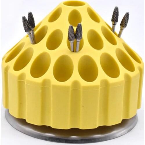 Oral Dental Grinding Head Box Low-speed Needle Box 360-degree Rotating Grinding Head Grinding Bur Box Dentistry Tools