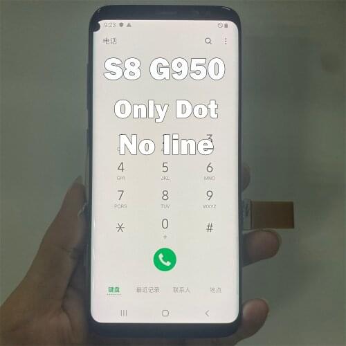 Only point Original Single sale Display LCD Touch Screen Digitizer Display For Samsung Galaxy s8 LCD SM-G950FD SM-G950 No Frame
