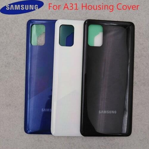 Samsung A31 5G Back Battery Cover Rear Door Housing Panel Case Phone Replacement Repair Parts For Galaxy A315 A315F With Sticker
