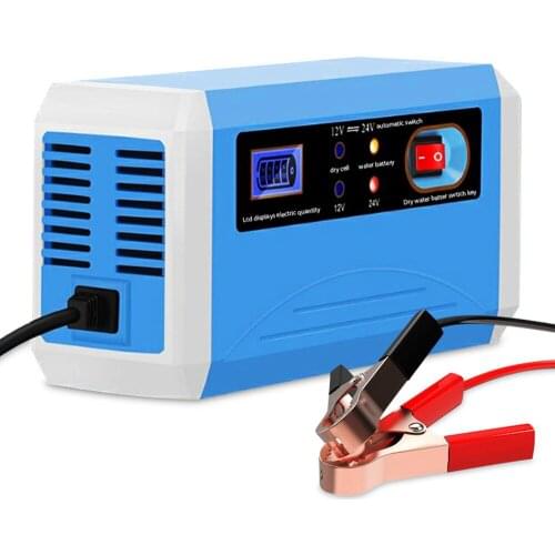 Car Auto Battery Charger LED Display 110-220V Truck Motorcycle Car Charger Power Puls Repair Wet Dry Lead Acid Battery Charger