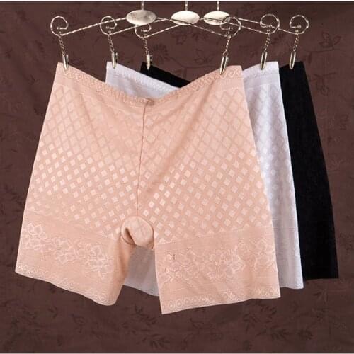 Women Thin Ice Silk Safety Short Pants Summer Seamless Female Boxer Boyshort Under Skirt Women Safety Pant Underwear