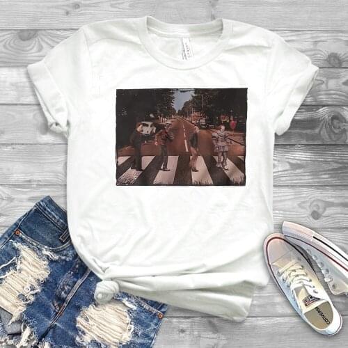 2019 Horror Character Friends T-shirt Funny Pennywise Michael Myers Jason Voorhees Freddy Graphic Tees Humor Halloween Shirts