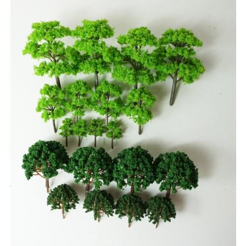 20x Railroad Scenery Model Tree Multi Scale Scene Landscape Layout Playset