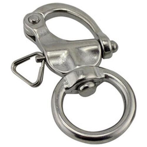 5pcs 316 Stainless Steel Quick Release Swivel Shackle Mayitr Marine Boat Anchor Chain Eye Shackle Swivel Snap Hook Hardware