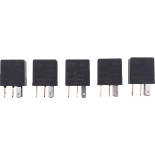 5pcs Automotive Change Over Changeover Micro Relay 30A 5-Pin Car Bike Van High Performance Car Accessories