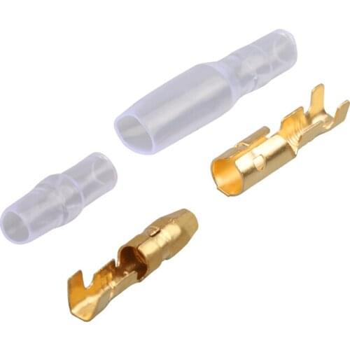 500sets 4.0mm Bullet male and female docking terminals can be plugged out of wires to connector rapid wiring terminals