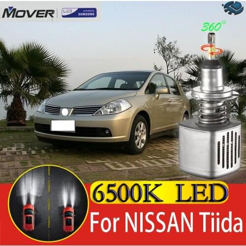 Car Headlight Bulbs LED Provided By SAMSUNG For Nissan Tiida Nissan Versa LED Car 6500K White Light Auto Headlight 2X