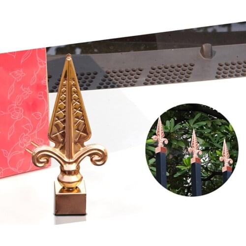 Freeshipping 140mm Rose Gold Color Decoration Handrail Armrest Stair Fence Gate Door Top Tip Parts Head for Outdoor or Indoor