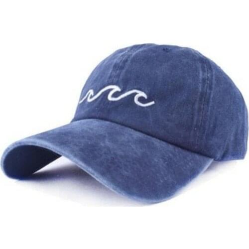 New Wave Embroidery Baseball Cap Men Women Cotton Adjustable Rap Dad Hat gorras de béisbol Streetwear Snapback Cap Bone Gorras