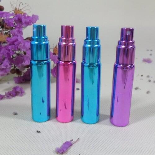 DHL Free100Piece 10ML Glass Refillable Perfume Bottle With Metal Spray&Empty Case Perfume Bottles Atomizer Glass Perfume Bottles