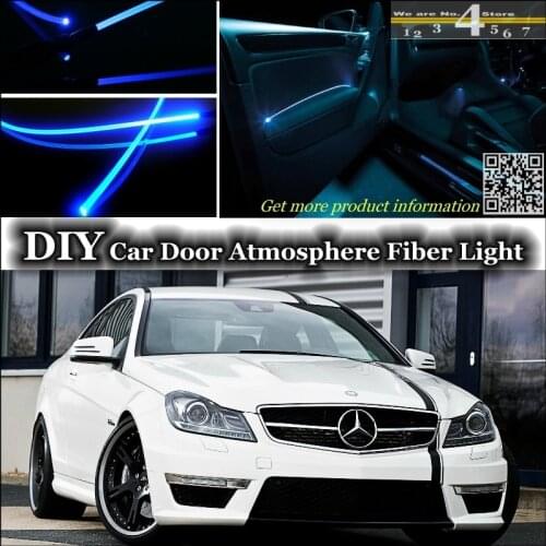 For Mercedes Benz C C63 MB W202 W203 W204 W205 interior Ambient Light Tuning Atmosphere Fiber Optic Band Lights Door Panel Refit