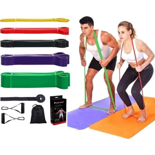Fitness Exercise Resistance Loop Exercise Bands Latex Resistance Bands Set Pull Up Power Bands