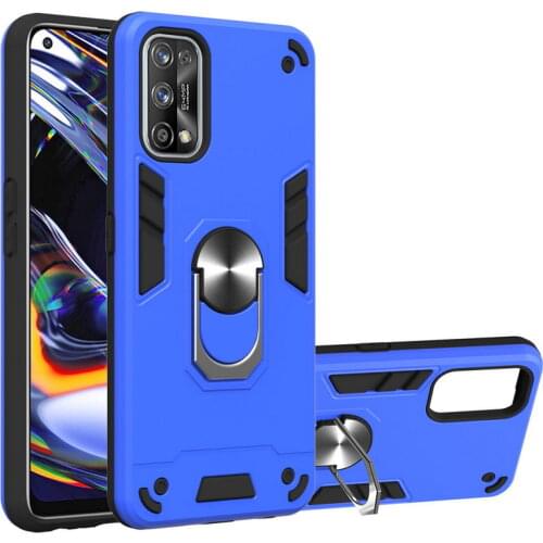 Hybrid Phone Case For OPPO Realme 7 Pro 7i 6 Pro 6i 5 Pro XT X2 Hard Stand Holder Ring Cover For Realme C15 C12 C11 C3