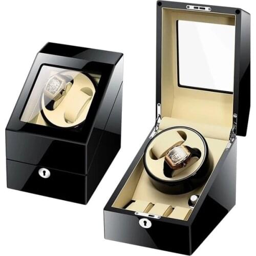 Watch Box Automatic Watch Winder Rotator Holder PU Leather Watch Winding Storage Case 2+3 Display Box Organizer Silent Operation