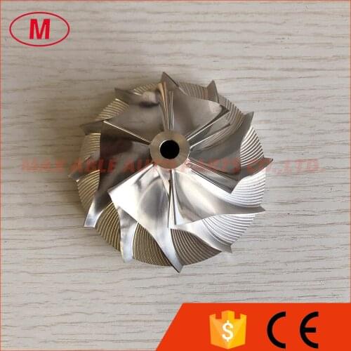 T04E 6+6 blades 48.56/74.99mm 442293-0009 6222-83-8120G high performance turbo billet/milling/aluminum 2618 compressor wheel
