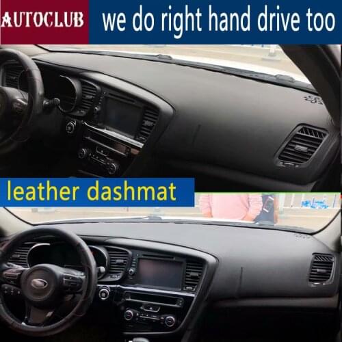 For Kia Optima K5 2010 2011 2012 2013 2014 2015 Leather Dashmat Dashboard Cover Dash Mat Carpet custom Car styling Accessories