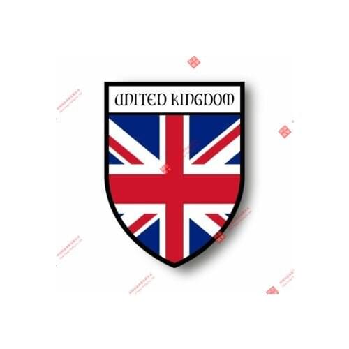Creative PVC Stickers Decal Souvenir Vinyl Car Shield City Flag World Crest Uk Union Jack Car Decal Decoration Laptop