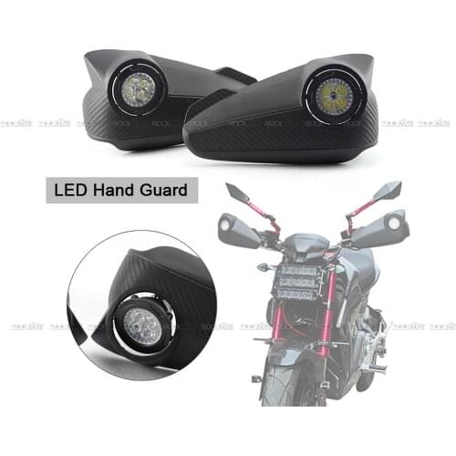 Motorcycle Vision Led Handguards Hand Guard With Light For SUZUKI RM-Z250 DRZ50 DRZ70 DR-Z125 DR-Z400 S/SM DR200S DR650 /SE
