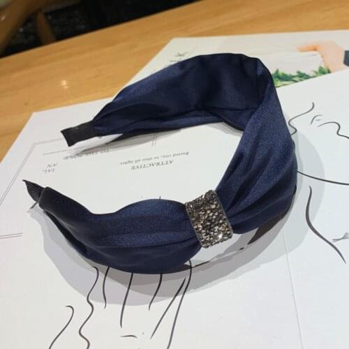 New Korean Boutique Yoga Hairband Diamond Knotted Headband Women Girls Hair Head Hoop Bands Accessories Scrunchy Headdress