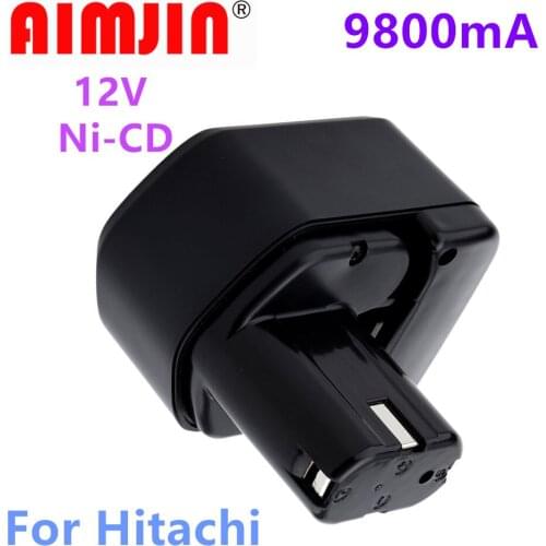 Original 12V 9.8Ah Ni-CD Rechargeable Power Tool Battery for Hitachi EB1214S DS12DVF3 Cordless Drill Batteria EB1212S EB1B1214