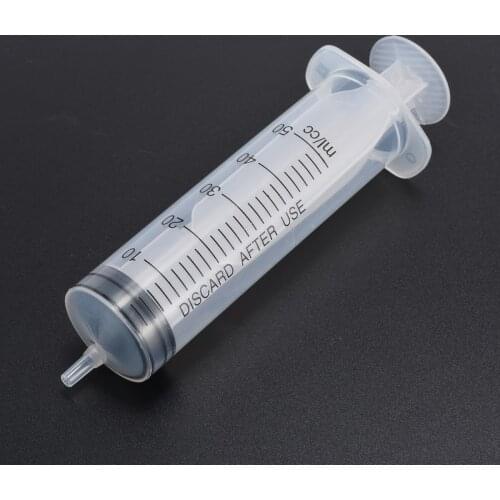 5 Pieces Syringes 50ml Plastic Disposable Industrial Manual Syringes With Rubber Membrane For Mixing Many Liquid